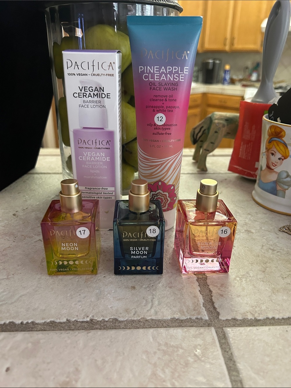 Pacifica Pineapple Cleanse & Mini Parfum Trio in Neon, Silver, and Pink